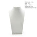FANXI Stylish White  PU leather Jewelry Display Stand Mannequin Model Pendant Display Necklace Bust Holder Jewelry Organizer - M2 Retail