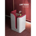 Free Shipping Beauty Salon Small Reception Desk Curved Terrazzo Sticker in Morandi Red - M2 Retail
