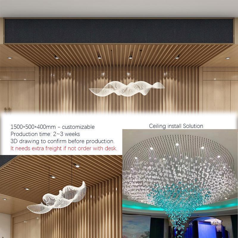 Imitation Marble Illuminated Reception Desk - M2 Retail