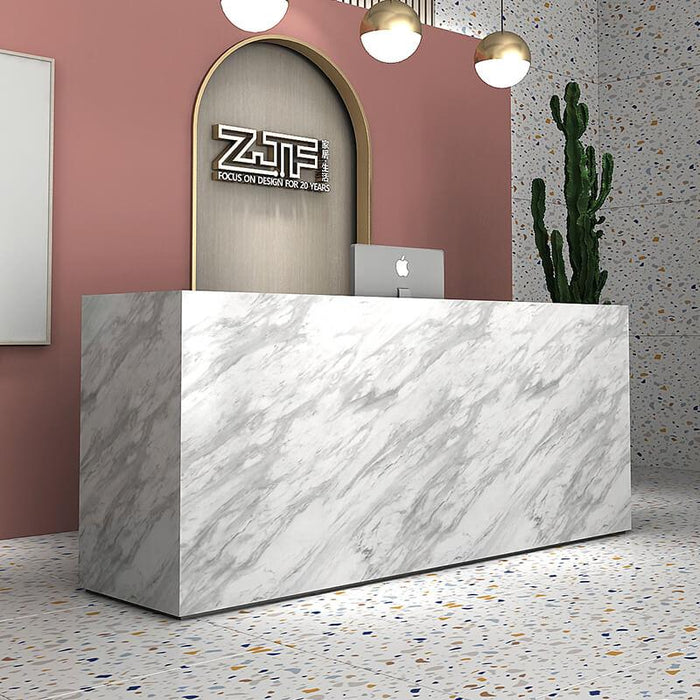 Imitation Marble Reception Desk - M2 Retail