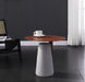 LOFT Style Black/ White/ Red Small Metal Table with Cement base for Retail Store - M2 Retail