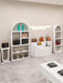Minimalist White Display Cabinets by Diatom Mud for  Fashion Retail Store - M2 Retail