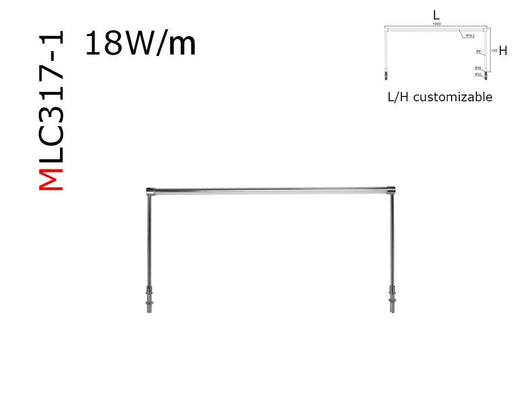 MLC317 Gantry profile luminaries Column lighting bar LED Cabinet Display Spotlight Post Lamp for Jewelry Shop Counters DC12V - M2 Retail
