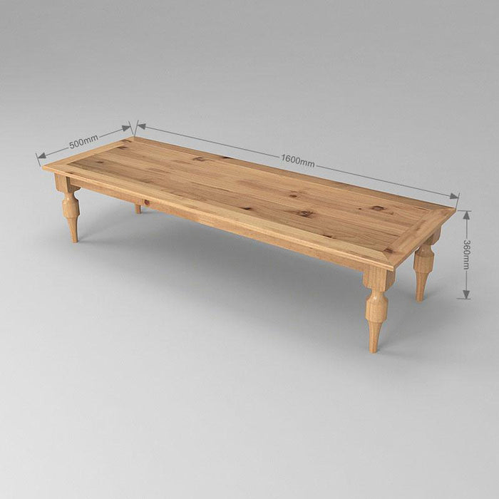 Natural Modern Style Solid Wood Shop Front Display Table Goup Design for Clothing Store
