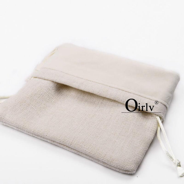 Oirlv 10Pieces/Lot Linen Jewelry Bag with Telescopic Rope Bracelet Nec — M2  Retail