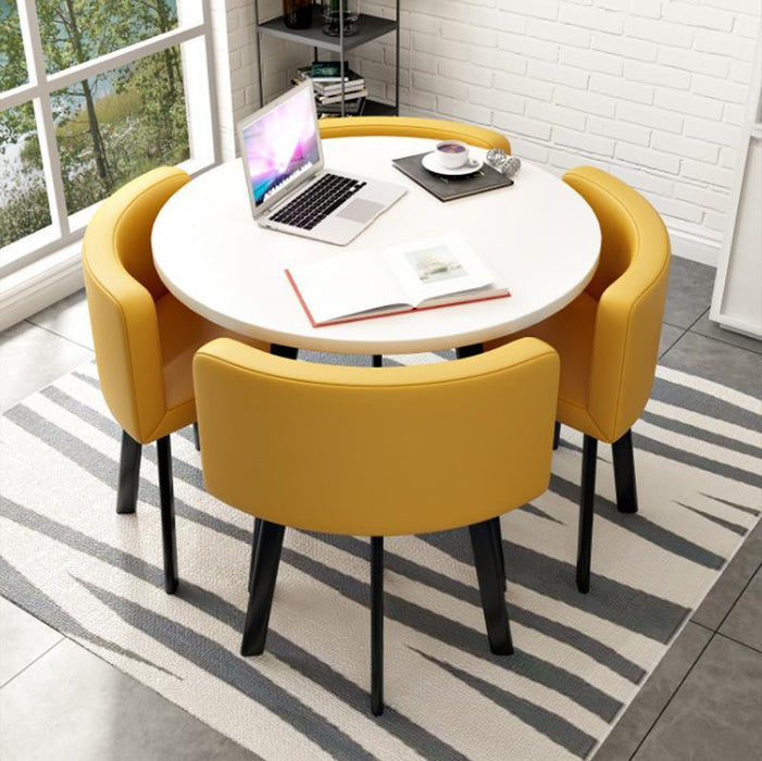 Simple reception table and chair combination - M2 Retail