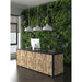 Square Solid Wood Reception Desk Design Timber Cash Desk - M2 Retail