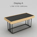 Tea/ Wine Retail Shop Promotion Table Group Wood & Black Metal Made Sample Products Display Counter Gondola Display - M2 Retail
